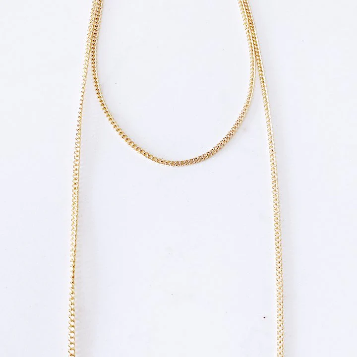 Gold Chain Bar Drops Choker - Image 3